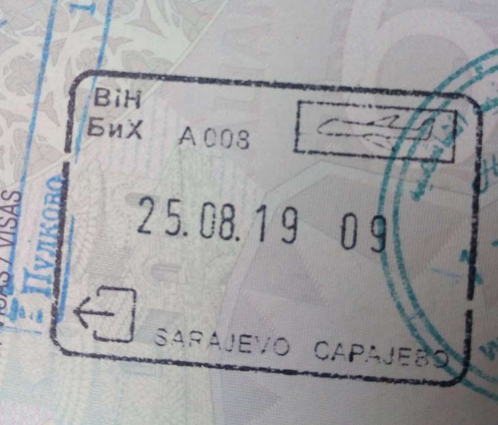 Timbro bosniaco sul passaporto italiano - Blog di viaggi