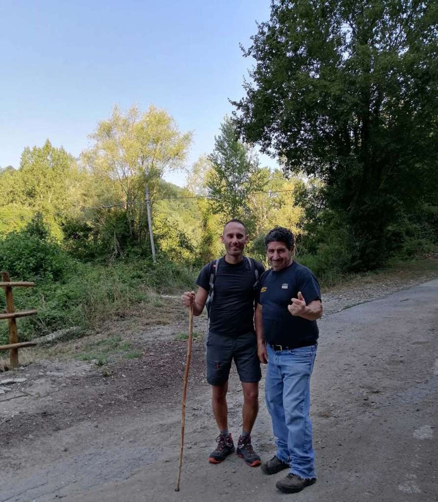 Fabio Sansone con Giovanni Lettieri detto N'Dunduccio nel Cilento - Blog di viaggi