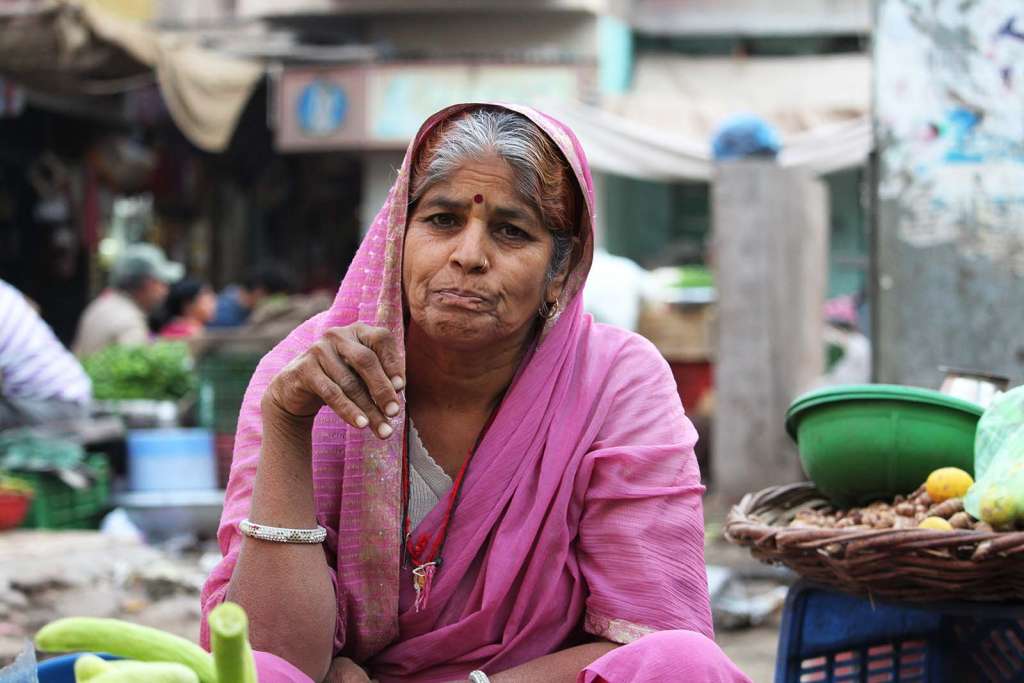 I volti delle signore indiane nella città vecchia di Bikaner nel Rajasthan - blog di viaggi