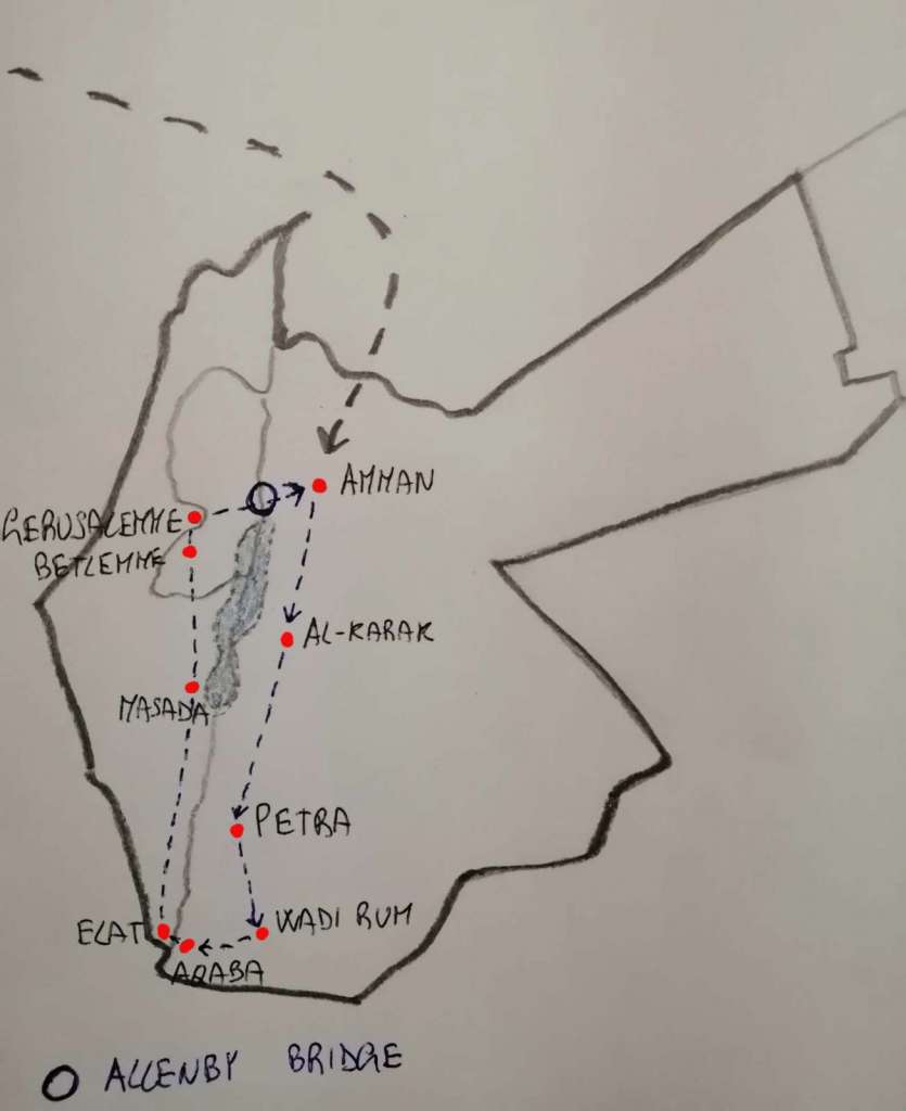 Itinerario di viaggio in Giordania, Israele e Palestina - blog di viaggi