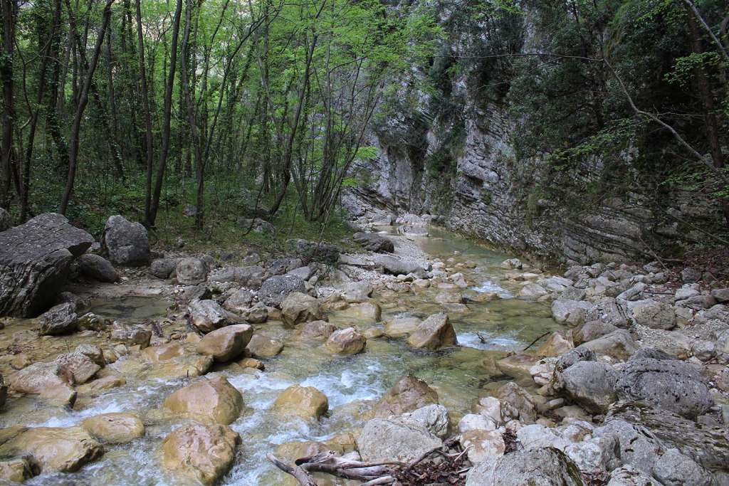 Trekking all'interno delle gole del Salinello in abruzzo - blog di viaggi