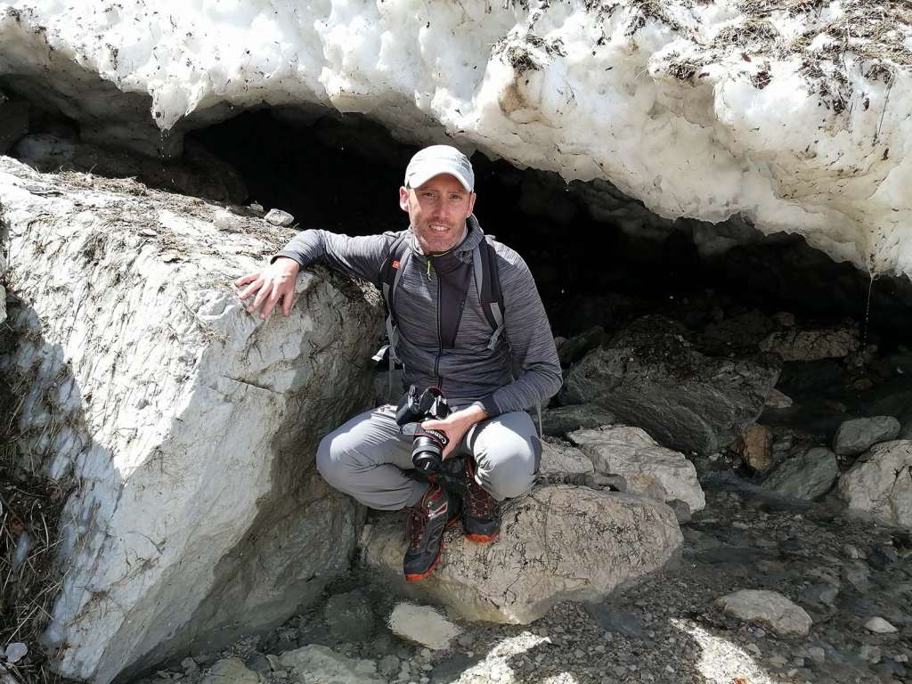 Fabio Sansone in escursione sul Fondo della Salsa sul Gran Sasso - blog di viaggi