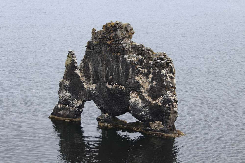 Il faraglione di basalto che somiglia ad un rinoceronte in Islanda - blog di viaggi