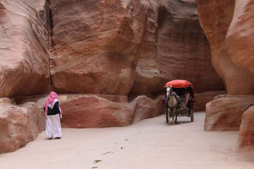 All'interno del Siq di Petra - blog di viaggi