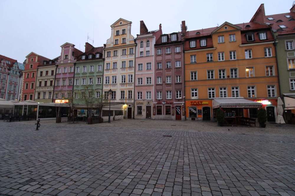 Gli edifici colorati di Breslavia in Plac Solny - blog di viaggi