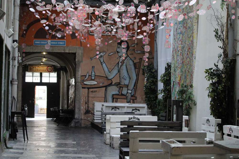 Il passaggio Bielaka sulla piazza Rynek di Cracovia - blog di viaggi