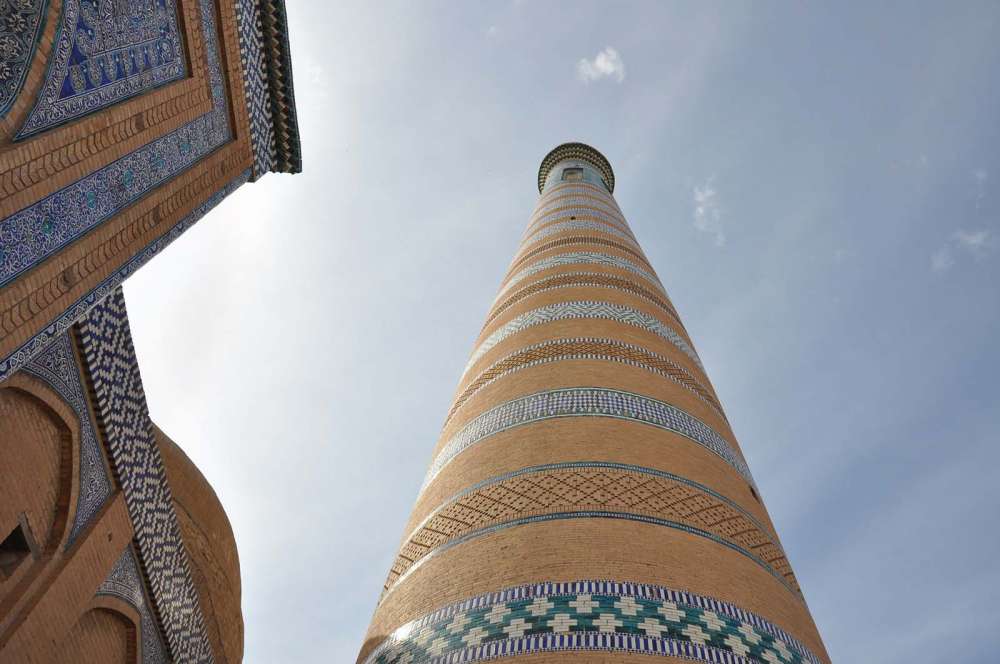 un minareto in Uzbekistan - blog di viaggi
