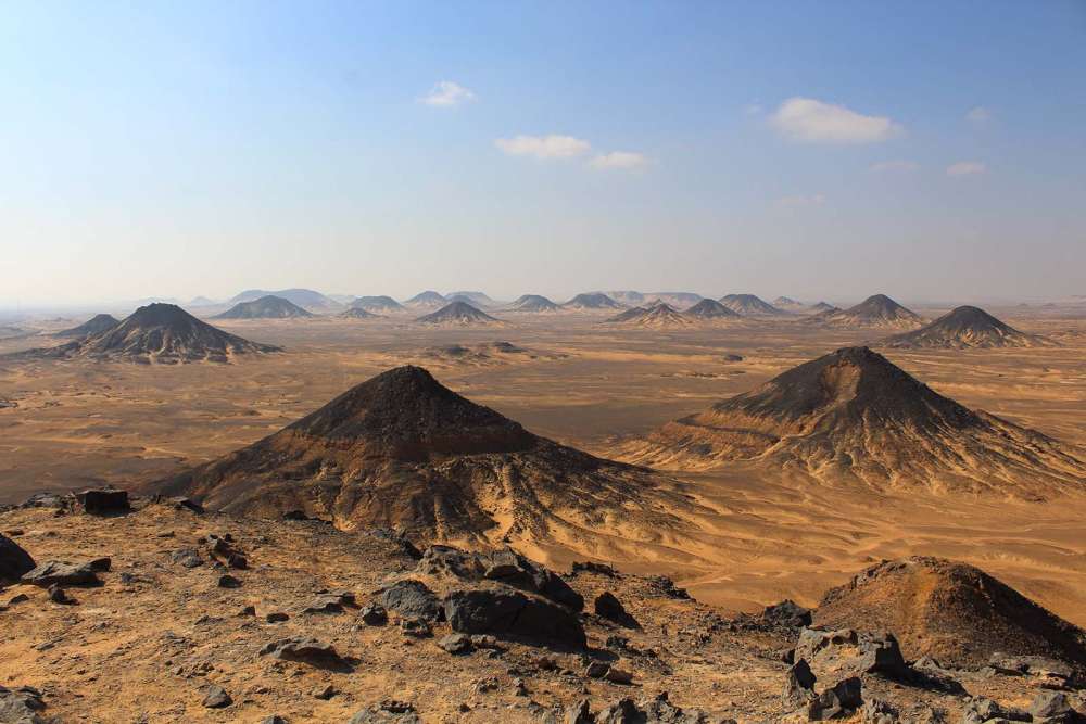il deserto nero d'Egitto, panoramica dall'alto - blog di viaggi