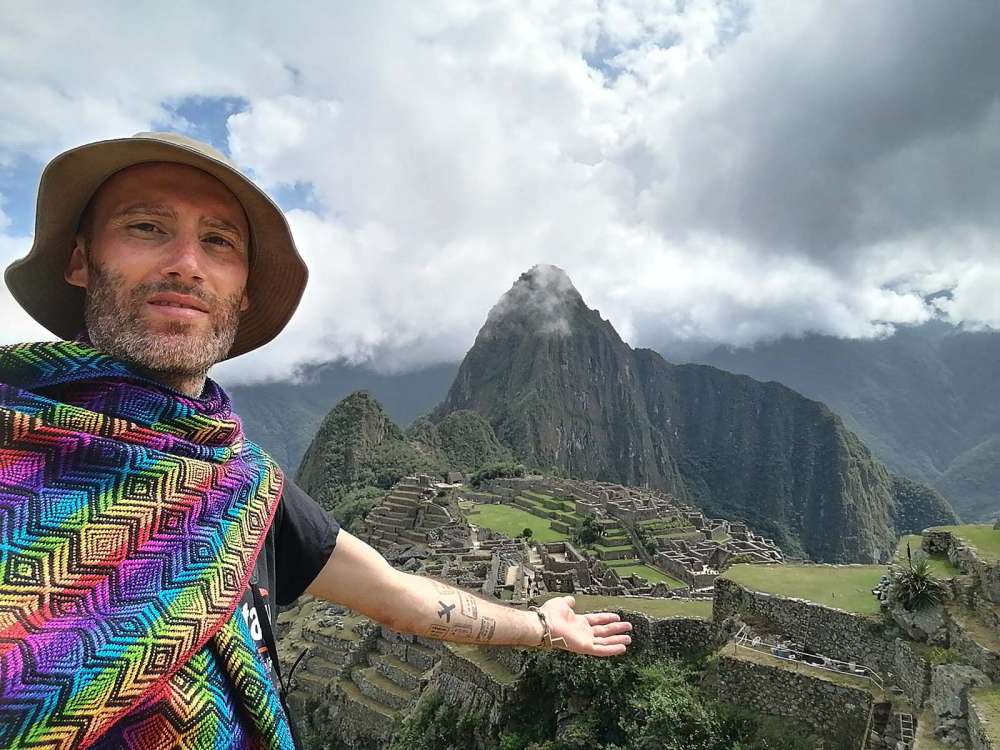 Fabio Sansone in Perù nel sito archeologico di Machu Picchu - blog di viaggi