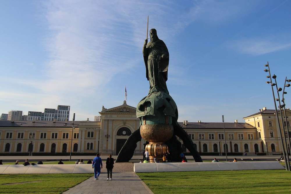monumento a stefan nemanja a Belgrado in Serbia - blog di viaggi