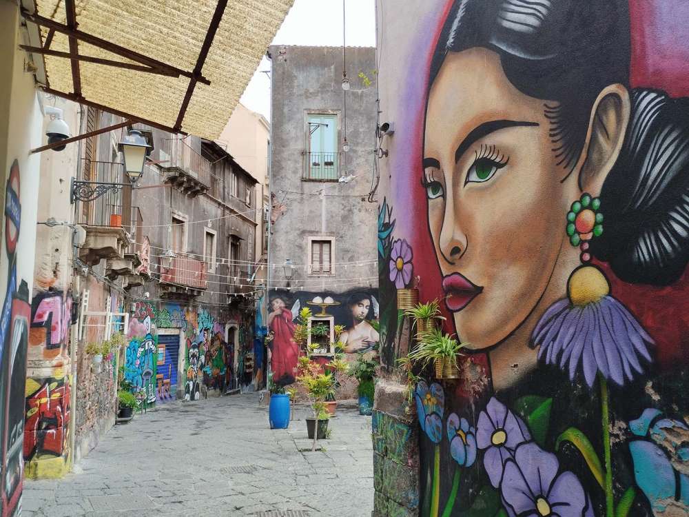 street art nel quartiere Berillo di Catania - blog di viaggi