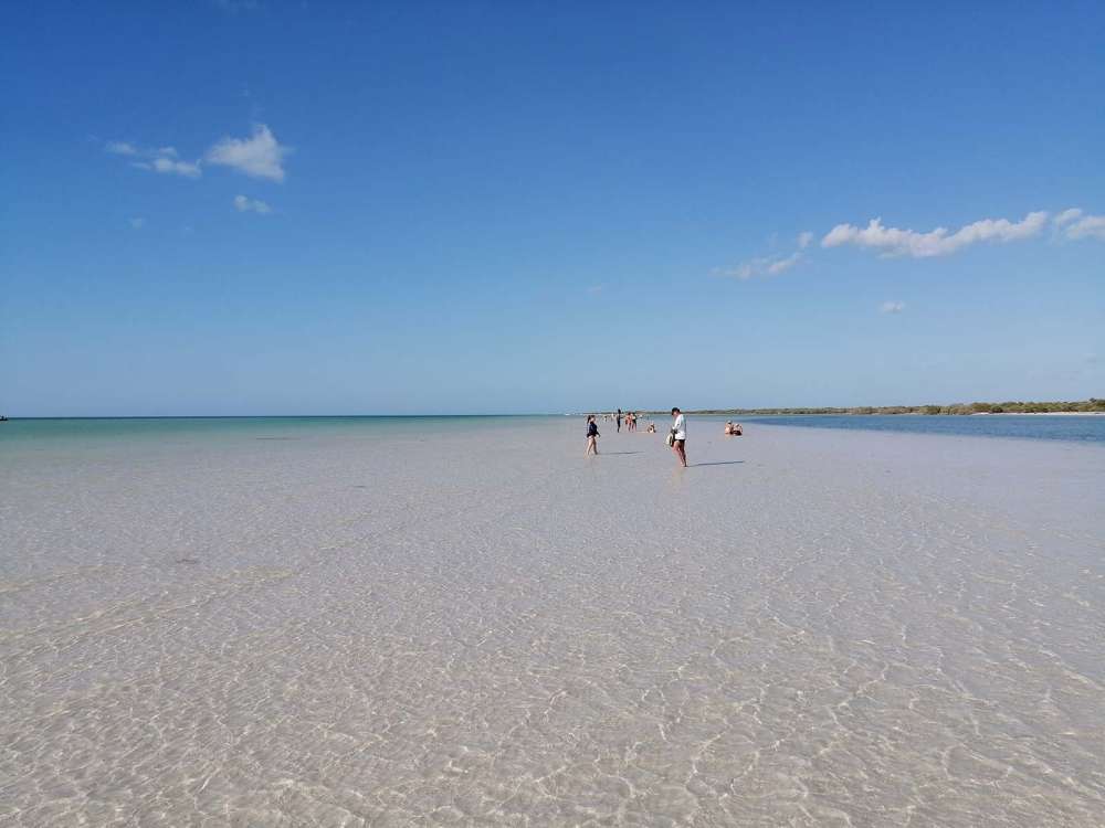 camminare sull'acqua a punta mosquito in Messico - blog di viaggi