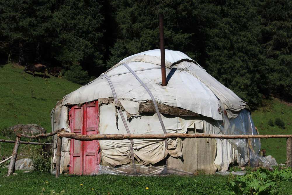 una yurta tipica del Kirghizistan - blog di viaggi