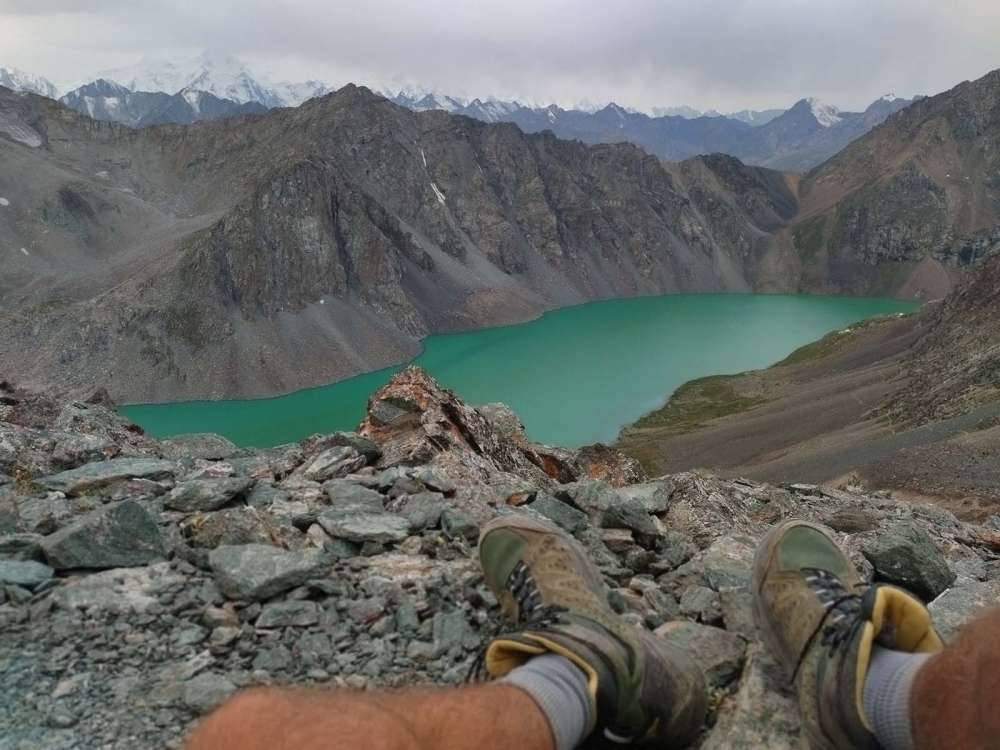 vista sul lago Ala Kul, trekking in Kirghizistan - blog di viaggi