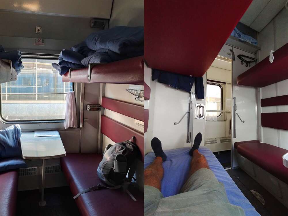 a bordo del treno Minsk-Brest in Bielorussia - blog di viaggi