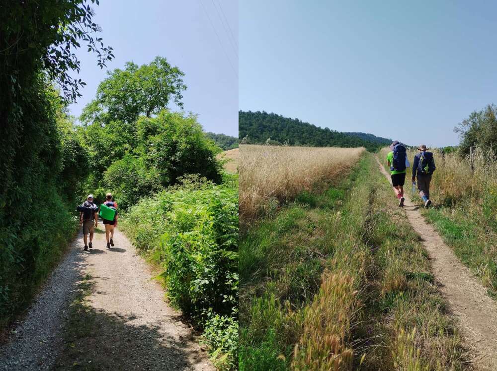 camminatori lungo il percorso dell'Intrepido Larth - blog di viaggi