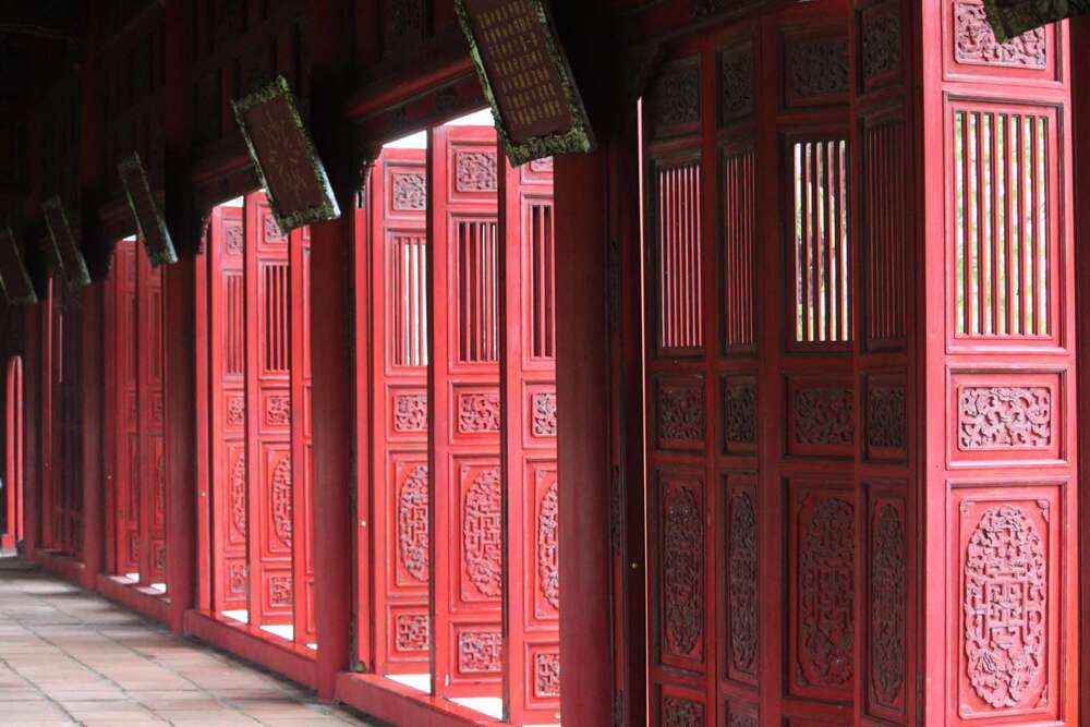 Architettura cinese all'interno della città imperiale di Huè - blog di viaggi